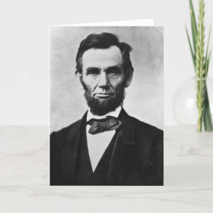 Carte Abraham Lincoln Portrait par Alexander Gardner