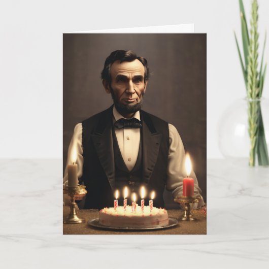Carte abraham lincolns anniversaire (Devant)