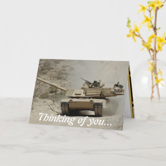 Carte Abrams Tank (Fleur jaune)