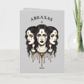 Carte Abraxas l'Oracle Trinitaire (Dos)