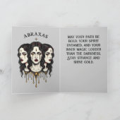 Carte Abraxas l'Oracle Trinitaire (Intérieur)