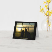 Carte Abri à la maison Corona Virus Penser à vous (Fleur jaune)