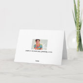 Carte Abs in Grey Hot Guy Greetings Card (Dos)