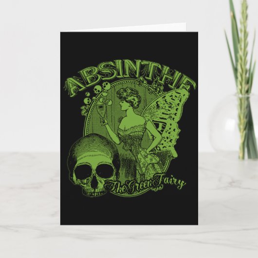Carte Absinthe Green Fairy Lady (Devant)