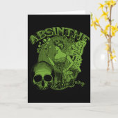 Carte Absinthe Green Fairy Lady (Fleur jaune)