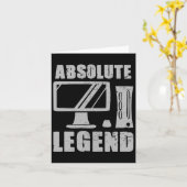 Carte Absolument Legend Funny Video Game Player Citation (Fleur jaune)