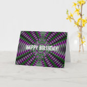 Carte Abstention 4 anniversaire (Fleur jaune)