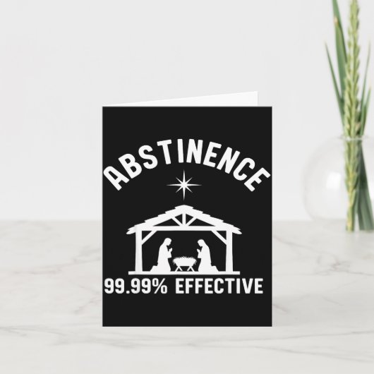 Carte Abstinence 99.99 Percent Effective Nativity Christ (Devant)