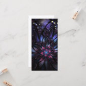 Carte Abstract fractal flower design (Devant/Arrière en situation)