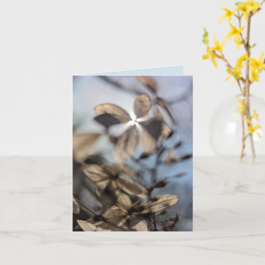 Carte Abstract Hydrangea (Fleur jaune)