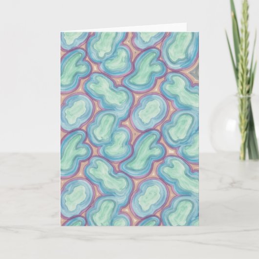 Carte Abstract Organic Fluid Pattern Blank (Devant)