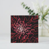 Carte Abstract Splatter Dots Of Pinks And Reds Pattern (Debout devant)