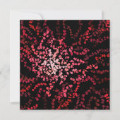 Carte Abstract Splatter Dots Of Pinks And Reds Pattern (Devant)