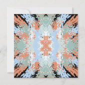 Carte Abstract Split Ends Pattern And Soft Pastels (Devant)