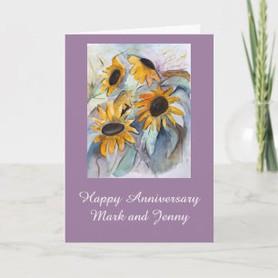 Carte Abstract Sunflower