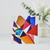 Carte Abstraction géométrique (Debout devant)