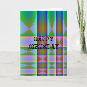 Carte Abstraction, Joyeux Anniversaire