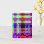 Carte Abstrait coloré, Anniversaire allemand (Fleur jaune)