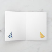 Carte Abstrait coloré Joyeux anniversaire (Intérieur)