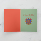 Carte abstrait coloré moderne avec texte personnalisé (Intérieur)