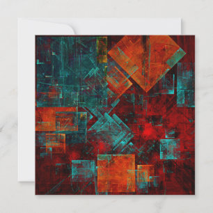 Carte Abstrait Cool coloré moderne Motif artistique