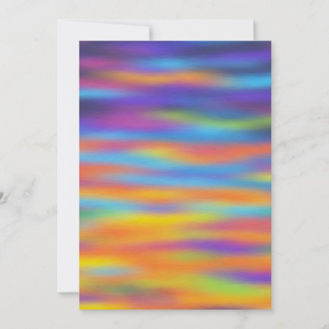 Carte Abstrait Desert Sunset Sky Artwork (Devant)