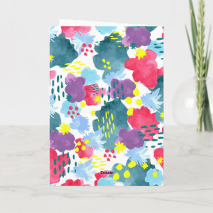 Carte Abstrait floral
