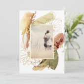 Carte Abstrait Floral Joyeux Noël Couple de Noël (Debout devant)