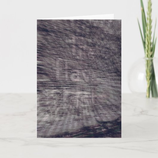 Carte Abstrait Ghost Sign on Brick Building (Devant)