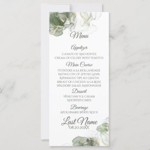 Carte Abstrait Gold Muted Sage Green