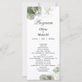 Carte Abstrait Gold Muted Sage Green (Devant)