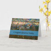 Carte Abstrait Kandinsky équitation Couple coloré (Fleur jaune)