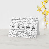 Carte Abstrait noir blanc Formes Motif ironique (Fleur jaune)