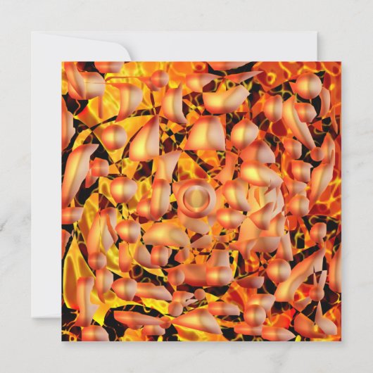 Carte Abstrait orange (Dos)