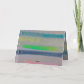 Carte Abstrait psychédélique couleurs vives anniversaire (Dos)