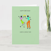 Carte Abstrait, Super Cheers Anniversaire (Devant)
