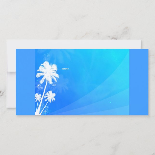 Carte Abstrait tropique (Devant)