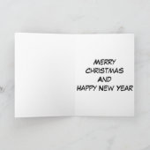 Carte Abstraite Arbre de Noël avec support bleu et (Intérieur)