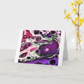 Carte Abstraite Color Study 196 (Fleur jaune)