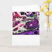 Carte Abstraite Color Study 196 (Fleur jaune)