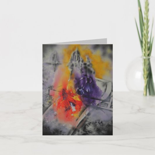 Carte Abstraite Color Thoughts (Devant)