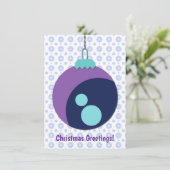 Carte Abstraite de Noël de l'homme de neige (Debout devant)