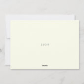 Carte Abstraite de Noël de Noël (Dos)