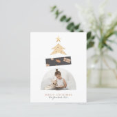 Carte Abstraite de vacances photo Arbre de Noël Bu (Debout devant)