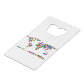 Carte Abstraite du monde coloré 2 (Devant Angle)