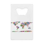 Carte Abstraite du monde coloré 2 (Dos)