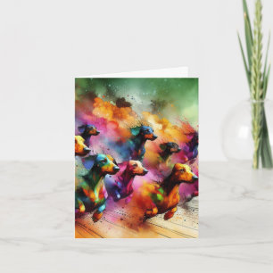 Carte Abstraite Encre d'alcool Wiener Races