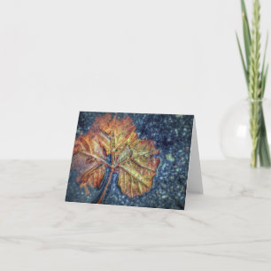 Carte Abstraite feuille feuille