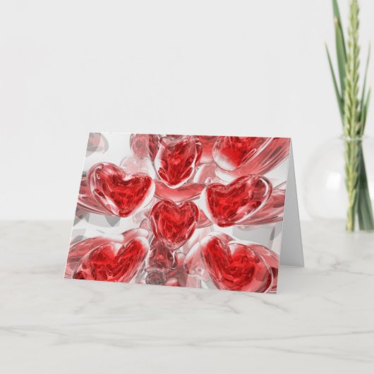 Carte abstraite Hearts Afire (Devant)