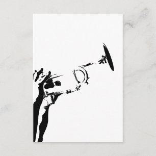 Carte Abstraite Jazz Trumpet RSVP